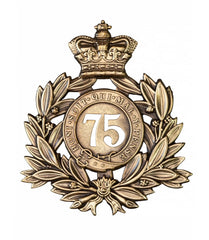75th Gordon Highlanders 1st Battalion Regiment Last Shako Plate Brass Metal