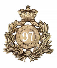 97th Queens Own 2nd Battalion Regiment Last Shako Plate Brass Metal
