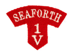 1st Volunteers Battalion Seaforth Highlanders Cloth Shoulder Title Badge