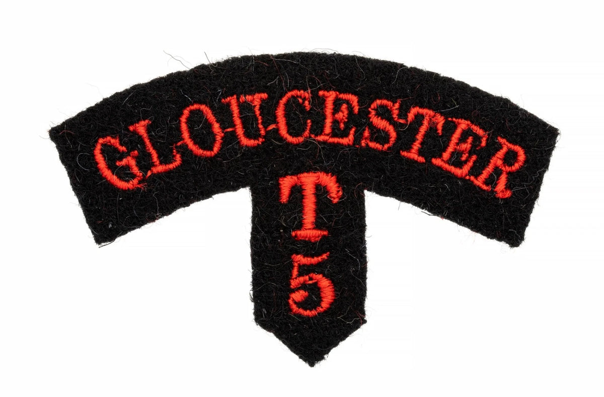 5th Territorial Battalion Gloucestershire Regiment Cloth Shoulder Title Badge