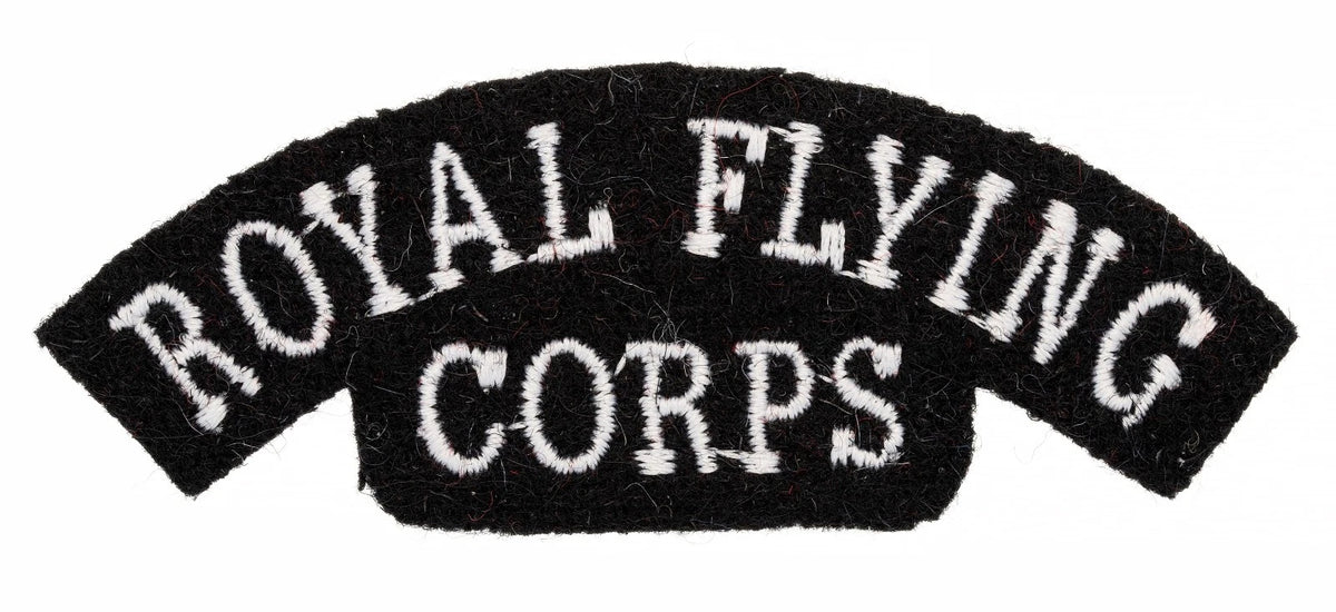 Royal Flying Corps Cloth Shoulder Title Badge