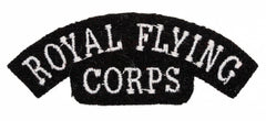 Royal Flying Corps Cloth Shoulder Title Badge