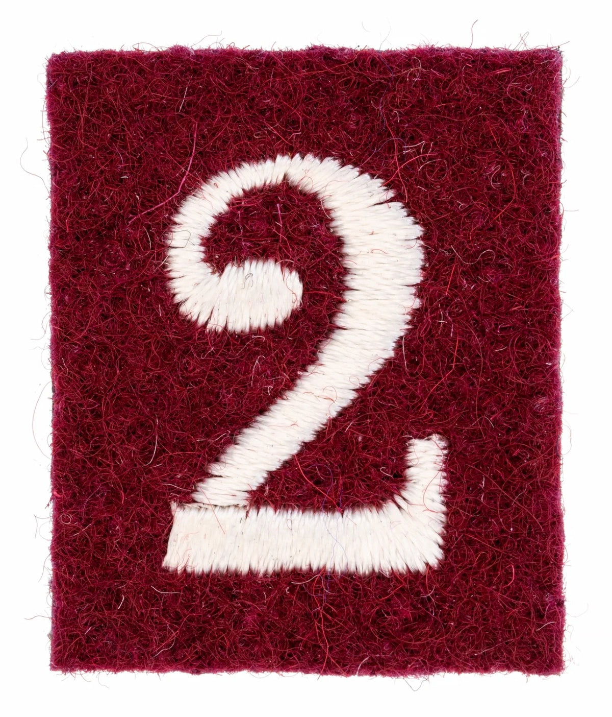 2nd Battalion Numeral Cloth Shoulder Title Badge