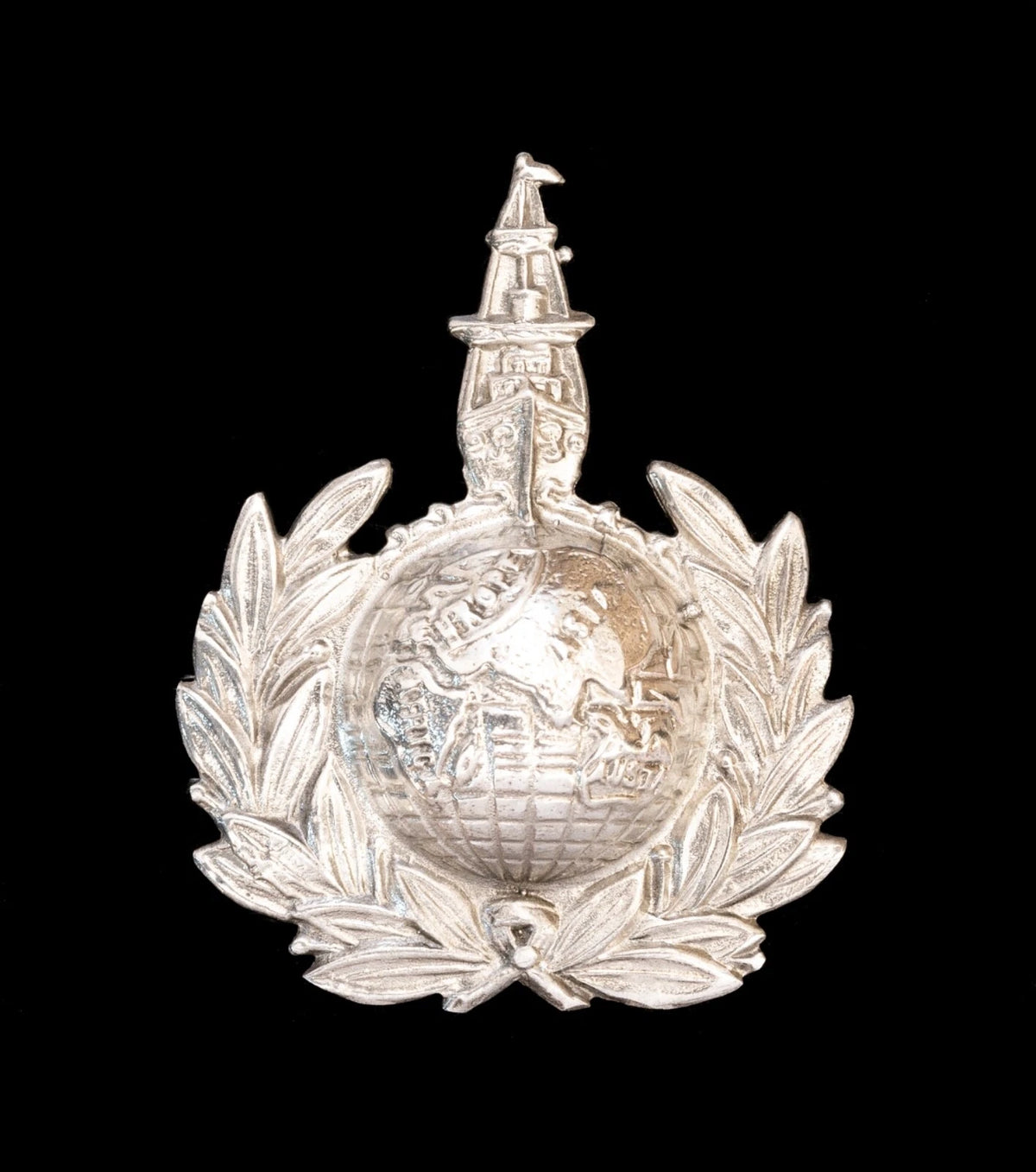 Royal Marine Labour Cap Badge Hallmarked Silver